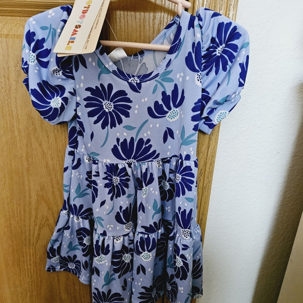 Dot Dot Smile Tier Blue Floral 12-24